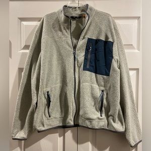 Orvis Jacket Men X-Large Gray Full Zip Fleece Lined Performance Sweatshirt